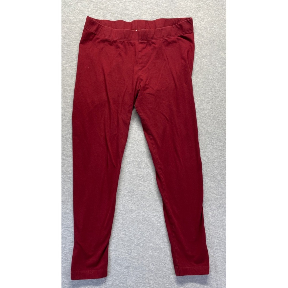 Old Navy Ankle Leggings Womens XL Red Stretch Gym Training Workout Elastic Waist